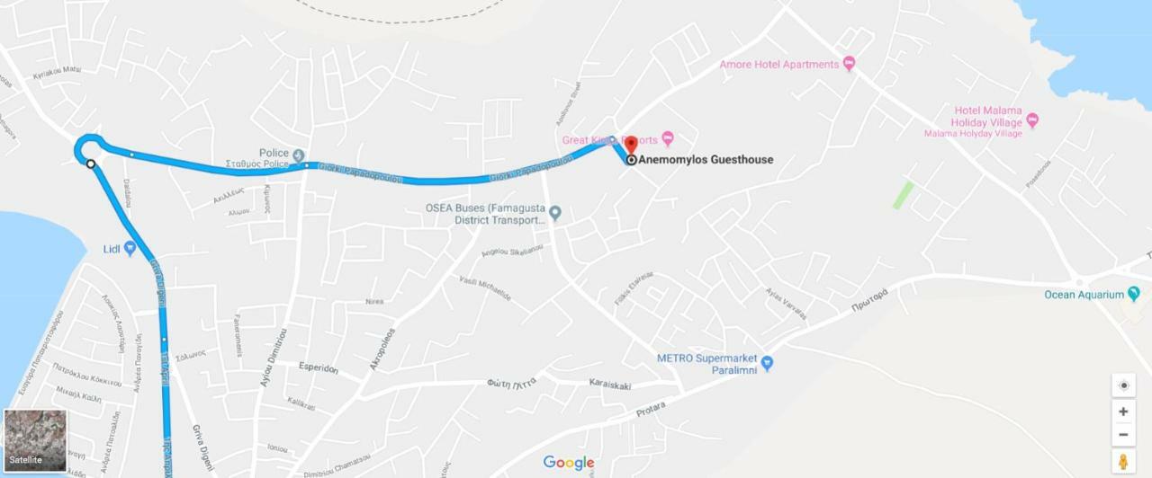 Anemomylos Guesthouse Paralímni Eksteriør bilde